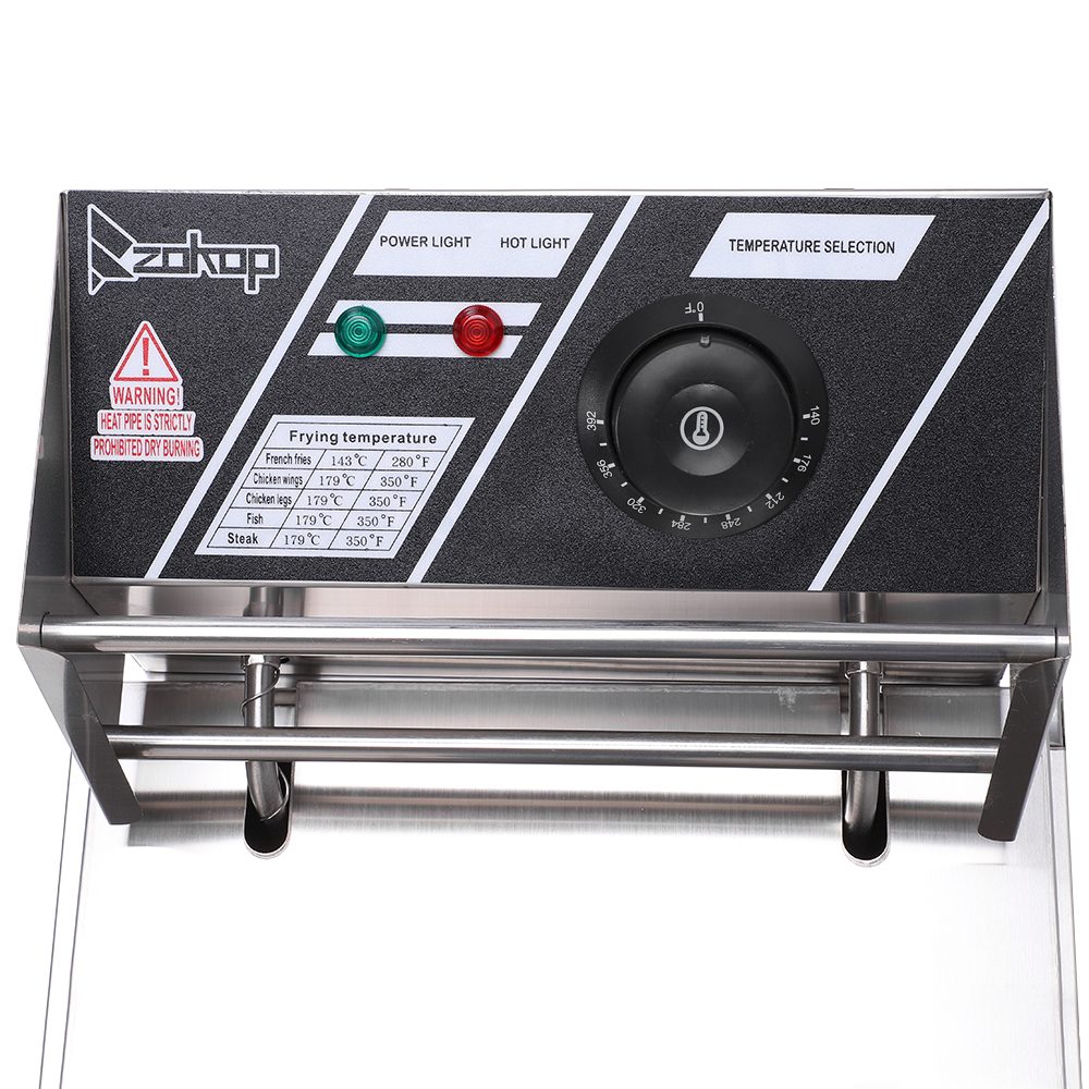 Electric Fryer Silver Stainless Steel Single Cylinder – view 6