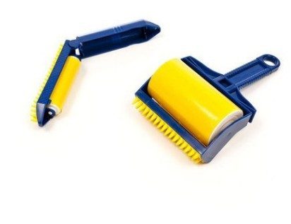 Portable Washable Hair Remover With Adhesive Roller – Yellow