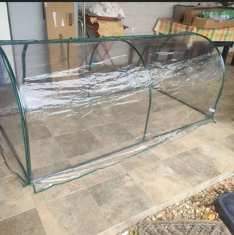 Portable Tunnel Greenhouse For Outdoor Garden Hot House – Dark Green Clear
