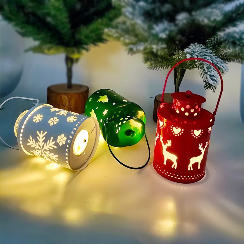 Christmas Candle Lights LED Small Lanterns Wind Lights Electronic Candles Nordic Style Creative Holiday Decoration Decorations – view 6