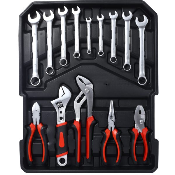 969 Piece Men's Home Repair Tool Set, Tool Box Organizer With 4 Drawers, Universal Household Tool Set With Rolling Tool Box – view 4