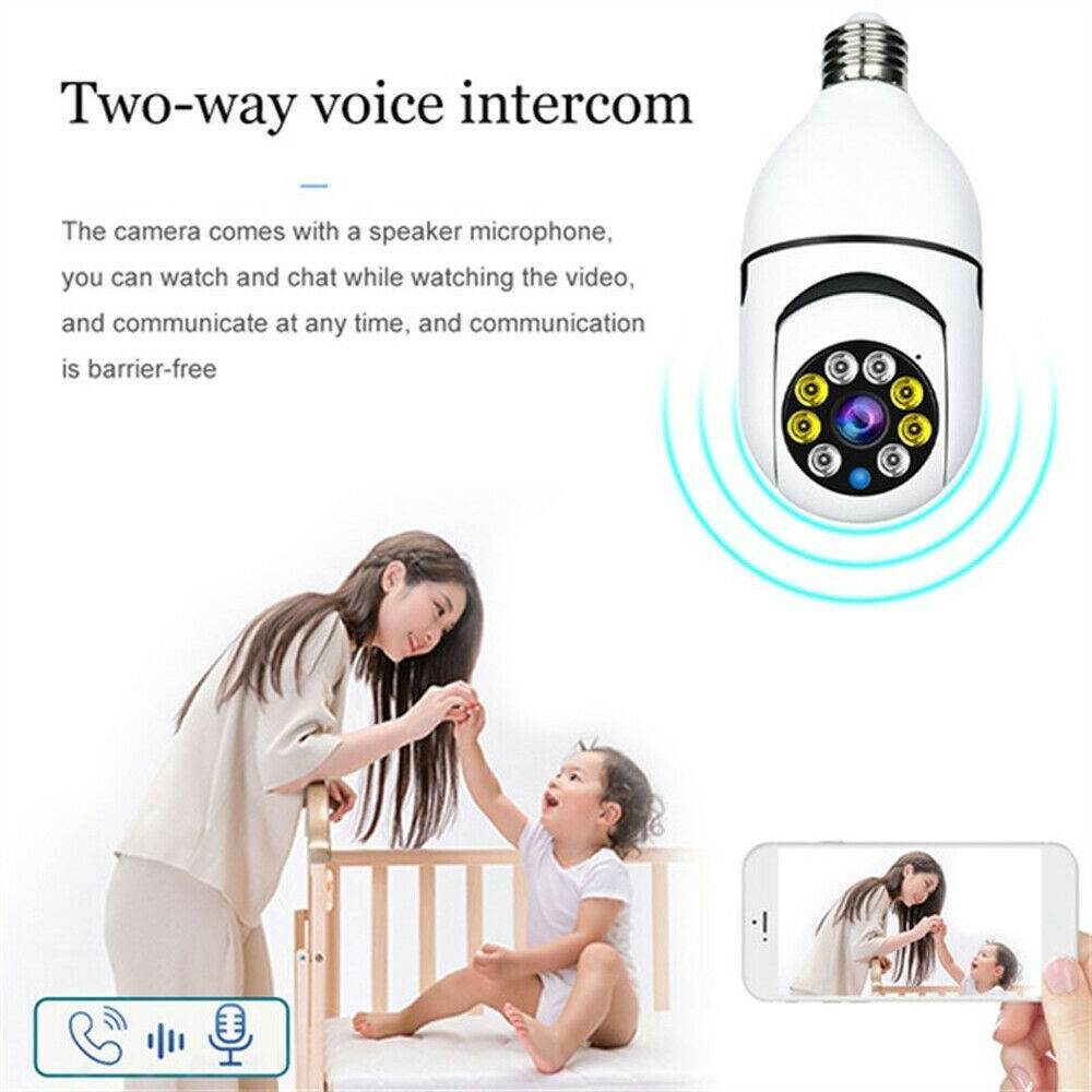 IR E27 Light Bulb Camera 1080P HD Wireless Wifi Smart Home Security Camera – view 9