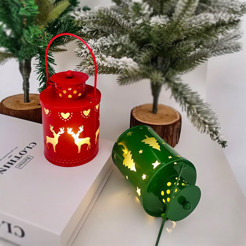 Christmas Candle Lights LED Small Lanterns Wind Lights Electronic Candles Nordic Style Creative Holiday Decoration Decorations – view 7