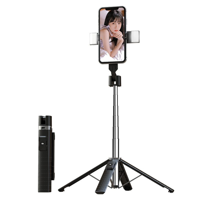 Quadrupod Double Fill Light Mobile Phone Bluetooth-compatible Selfie Stick – 3 Style / USB