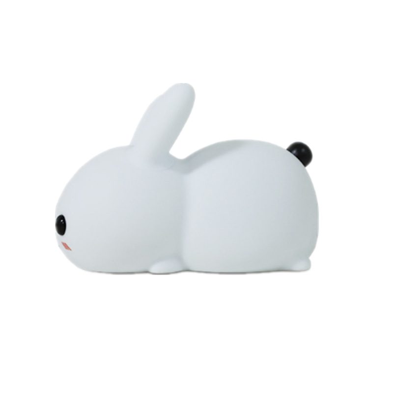Colorful Rabbit Silicone Night Light Led Cute Charging Jade Rabbit Shooting Light – view 6