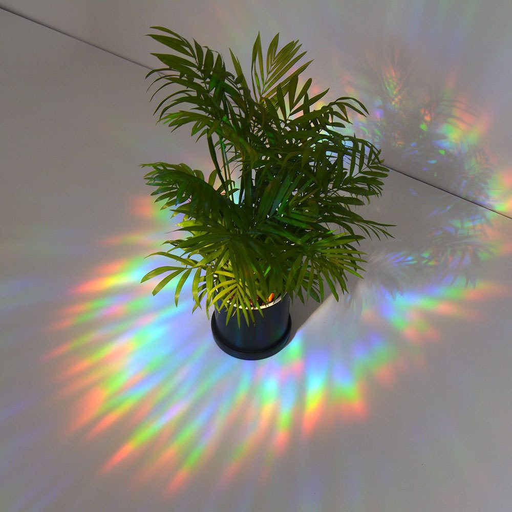 RPS061 Colorful Suncatcher Rainbow Prism Mushroom Static Glass Sticker PVC Glue-free Anti-collision Window Sticker – view 3