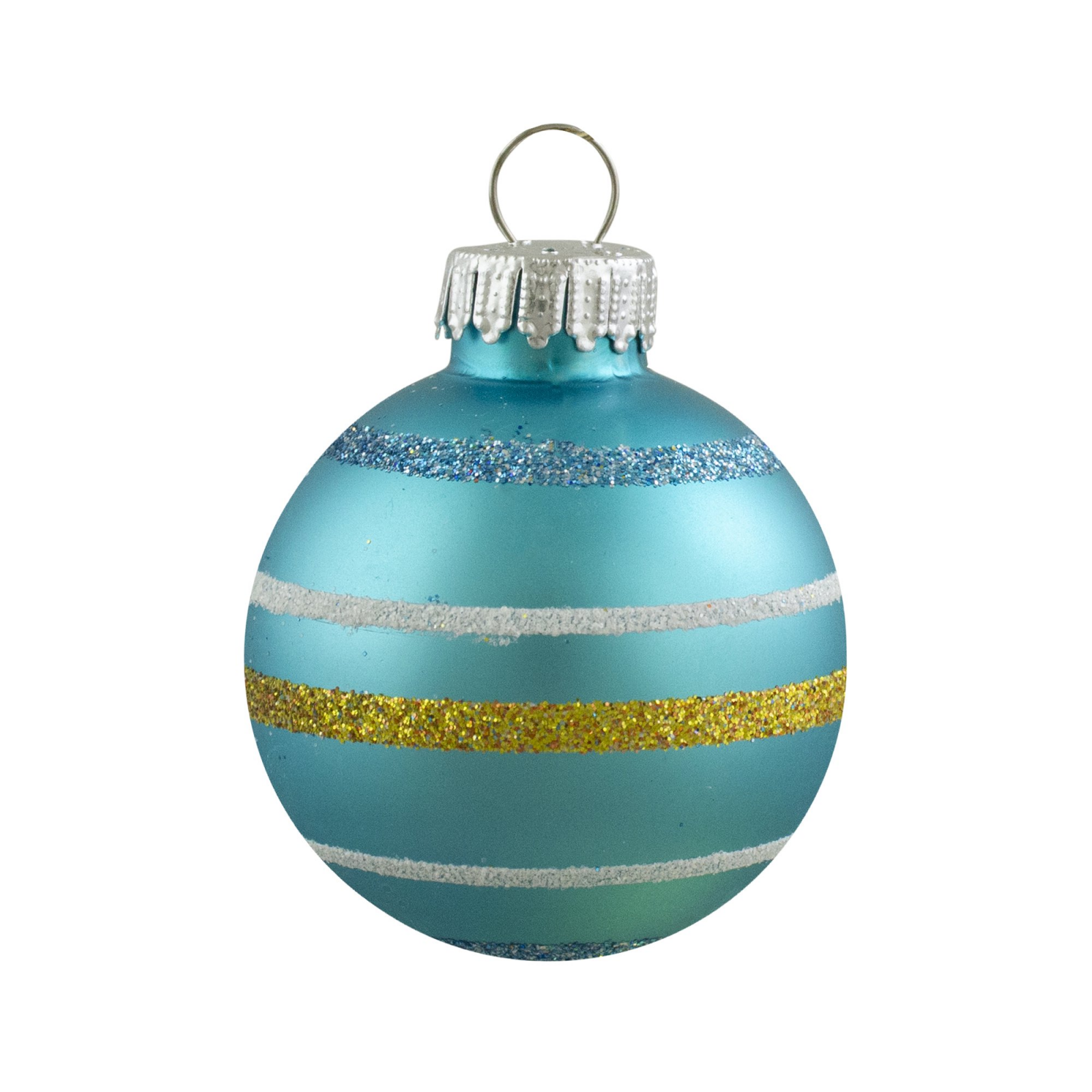 Swirl Glass Christmas Ball Ornaments, 1.5 In 40mm, Multicolor, 10ct – view 5