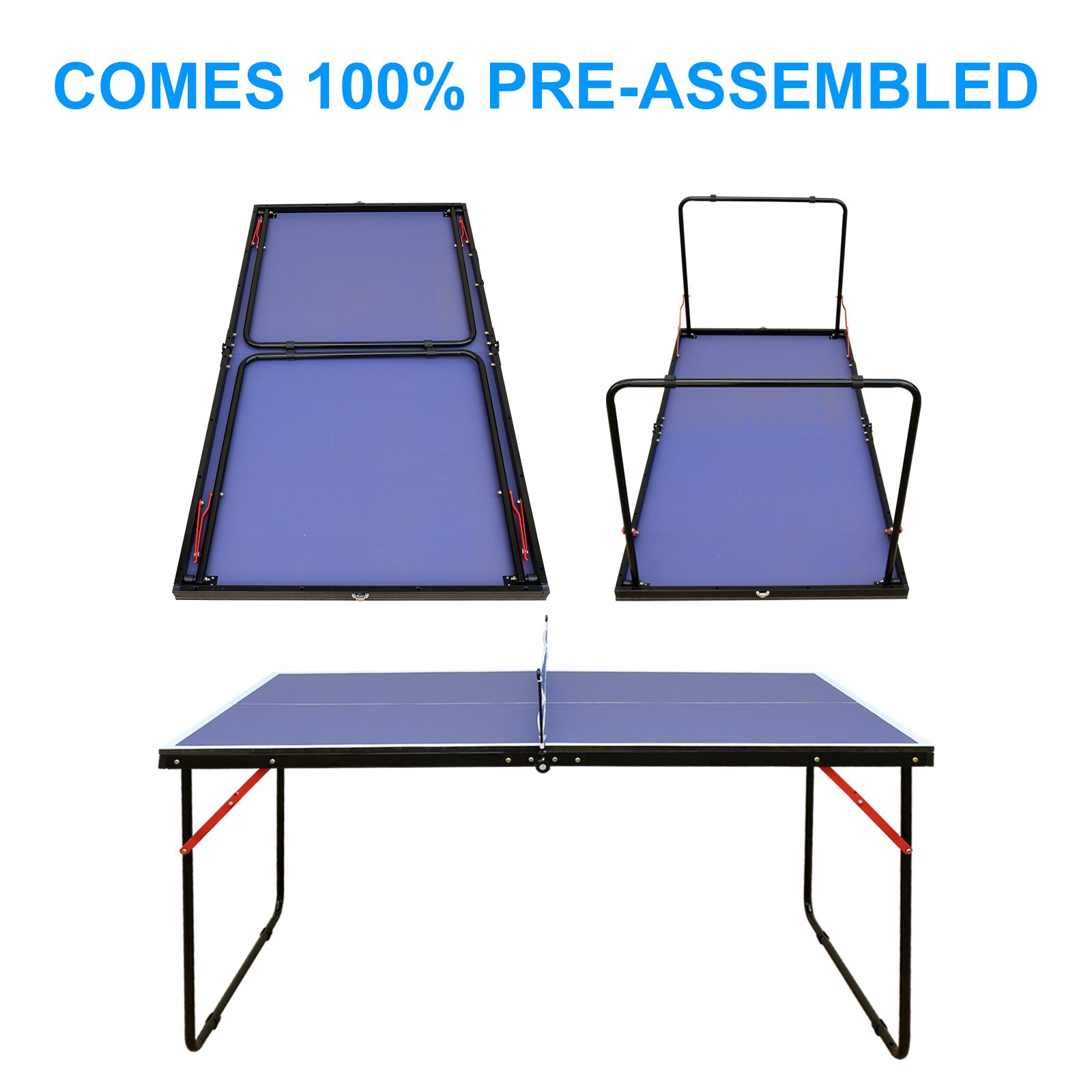 Table Tennis Table Folding Portable Table Tennis Table Set – view 6