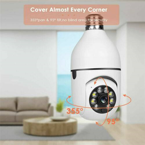 IR E27 Light Bulb Camera 1080P HD Wireless Wifi Smart Home Security Camera – view 4