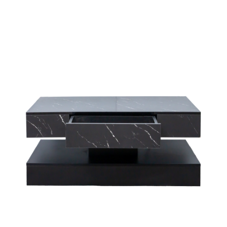 6.93IN High LED Coffee Table,Modern Coffee Table For Living Room,Living Room Tables,Large Living Room Furniture,LED Lights – view 5