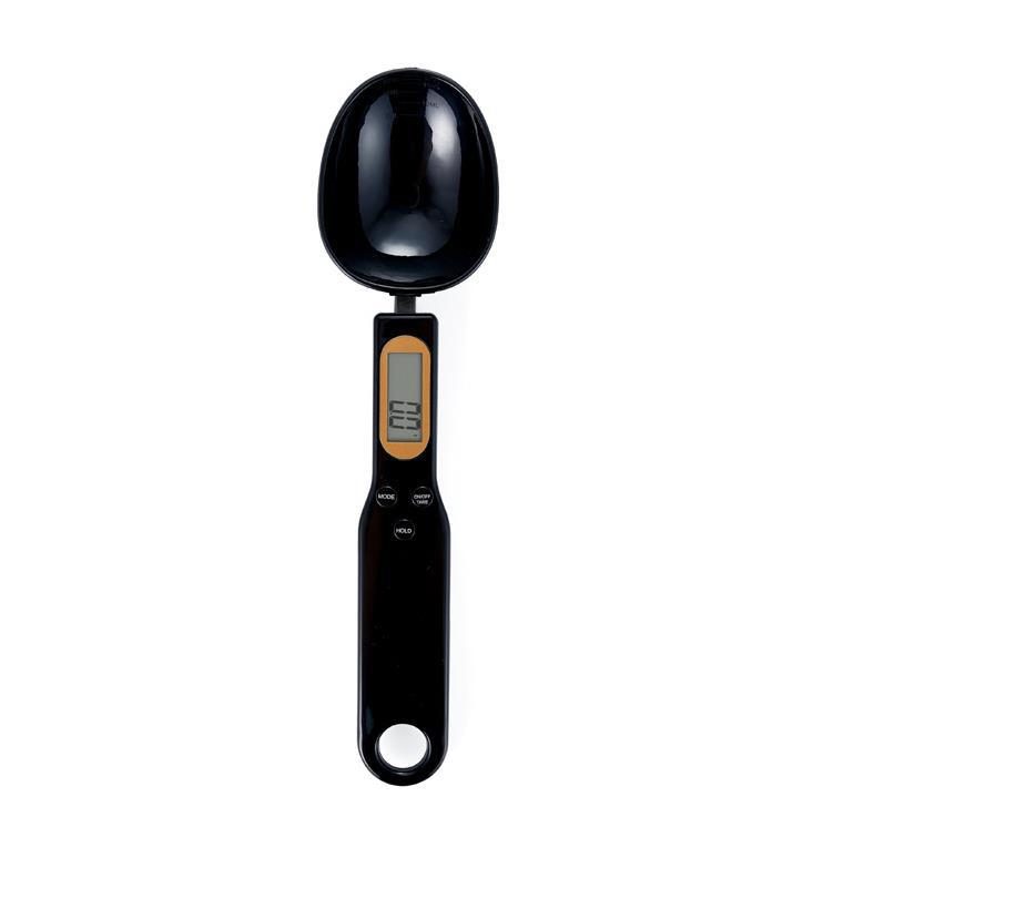 Kitchen Scale Measuring Spoon Scale Compact Food Weighing Scale For Dry And Wet Ingredients – Black
