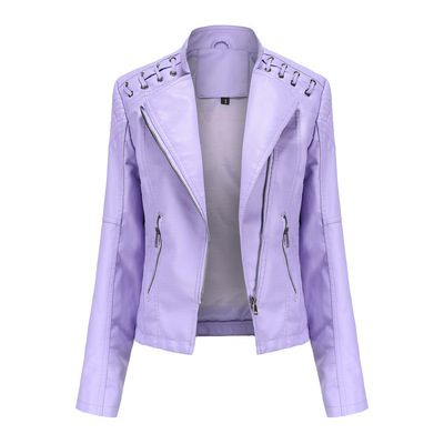Women's Leather Jackets Women's Short Jackets Slim Thin Leather Jackets Ladies Motorcycle Suits – view 17
