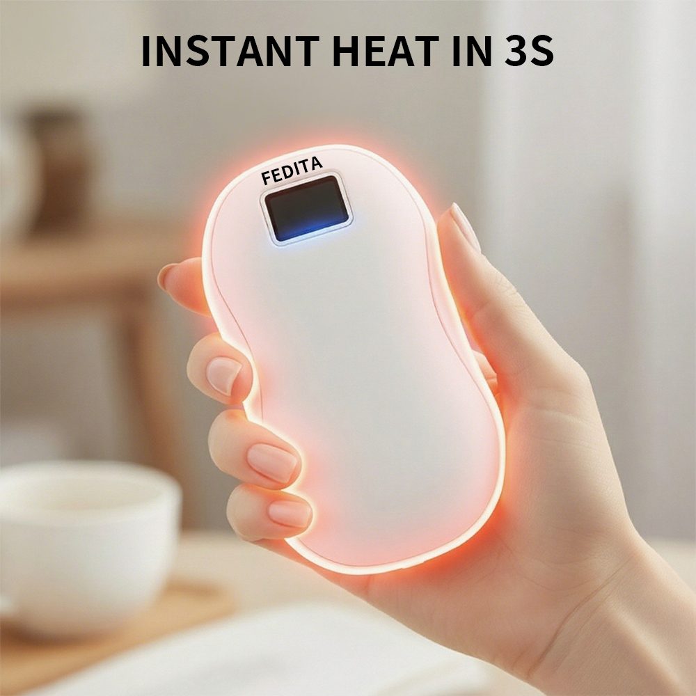 Large Capacity Double-sided Heating Digital Display USB Charging Portable Hand Warmer – view 21