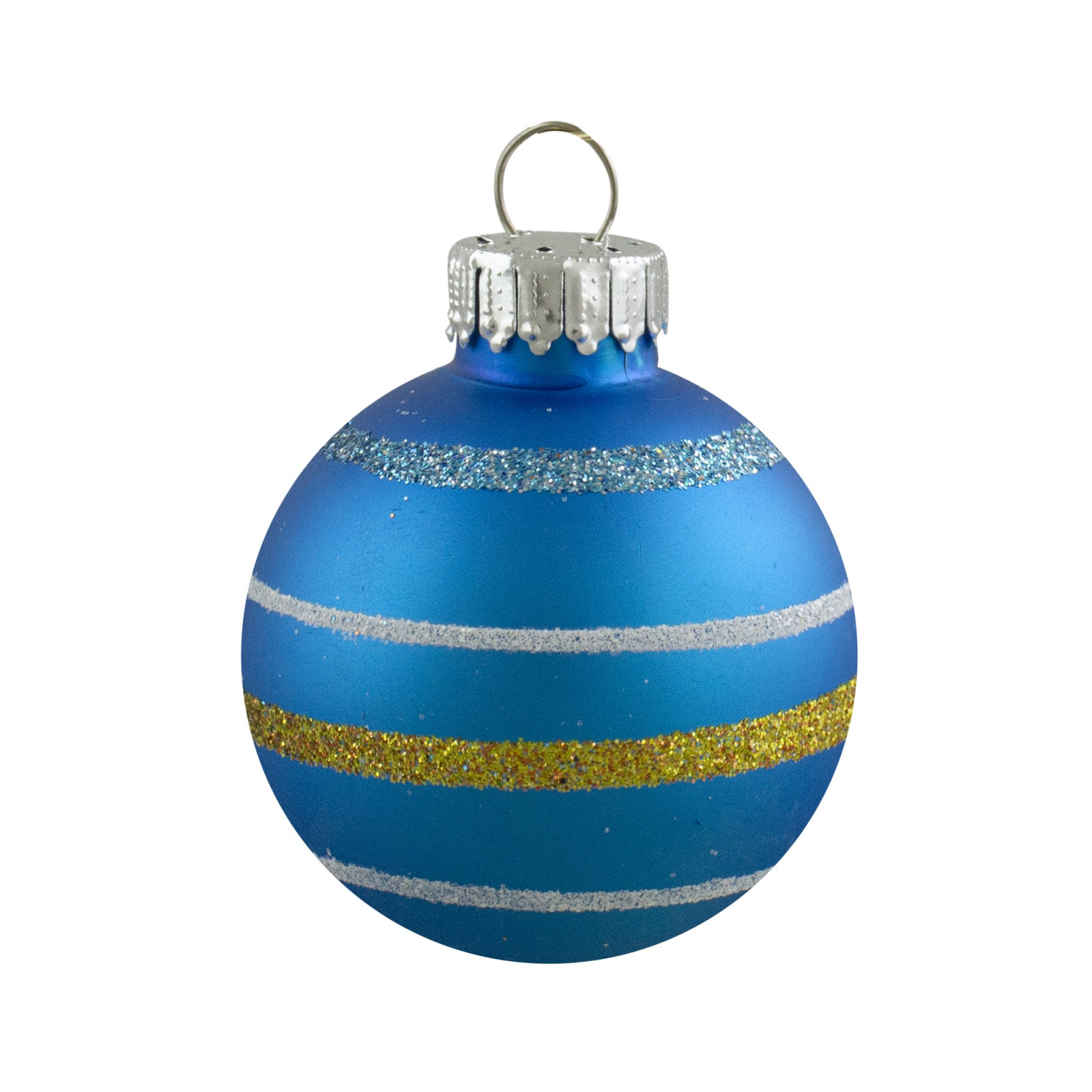 Swirl Glass Christmas Ball Ornaments, 1.5 In 40mm, Multicolor, 10ct – view 4
