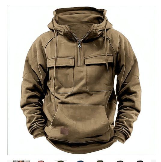 Men's Zip-up Hoodies Sweatshirt With Drawstring And Pocket Design Fashion Casual Sports Sweatshirt – view 12