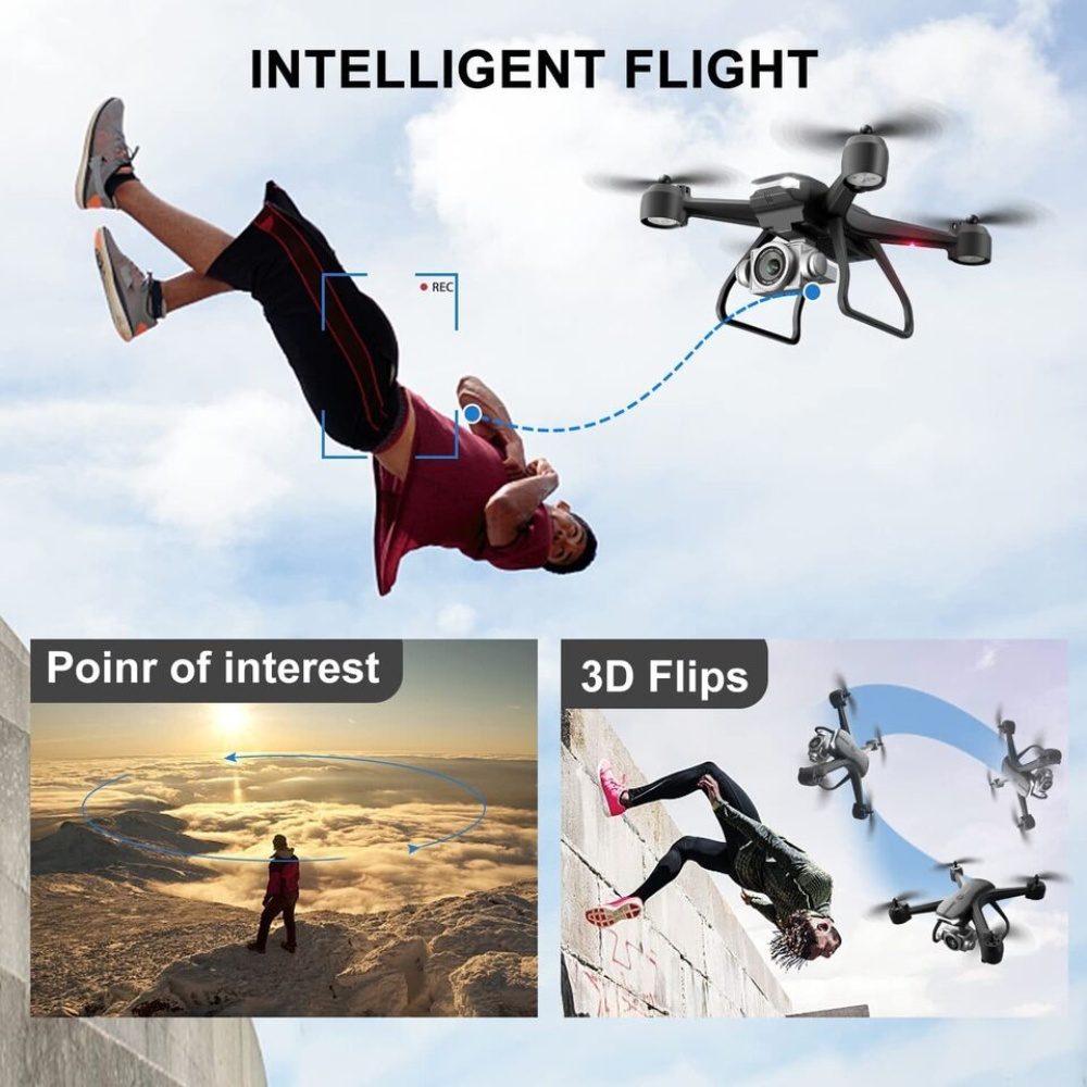V14 Professional Drone 6K HD Dual Camera Wifi FPV Portable RC Quadcopter 2 BATTERY,Drones Suitable For Adults & Beginners.Logistics Is Randomly Sent By UPS,USPS, . – view 8