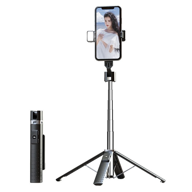 Quadrupod Double Fill Light Mobile Phone Bluetooth-compatible Selfie Stick – 2 Style / USB