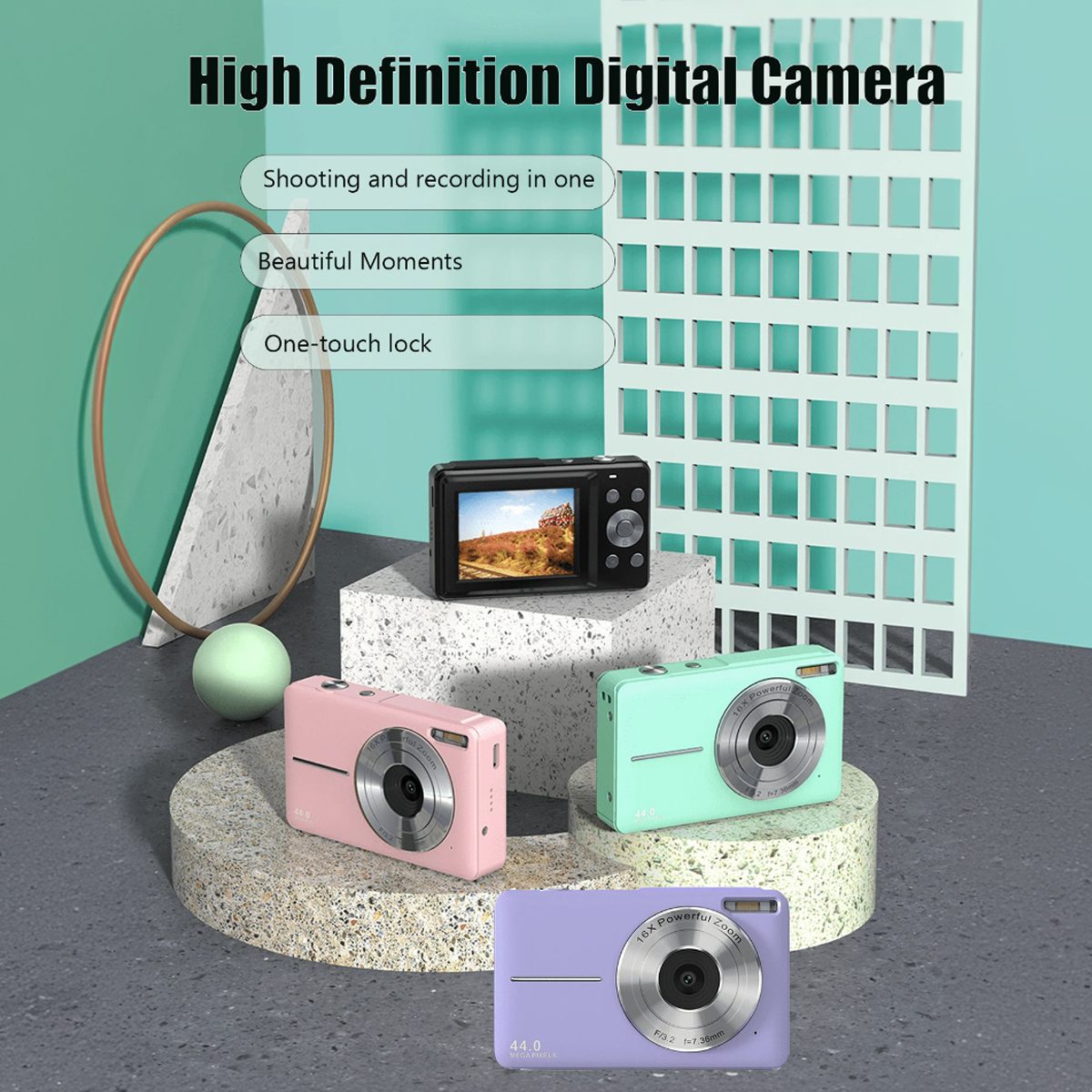 Mini Digital Camera Children's HD Digital Camera Student Mini Digital Camera Boys And Girls Christmas Birthday Gift Children's Entry-level Camera – view 11