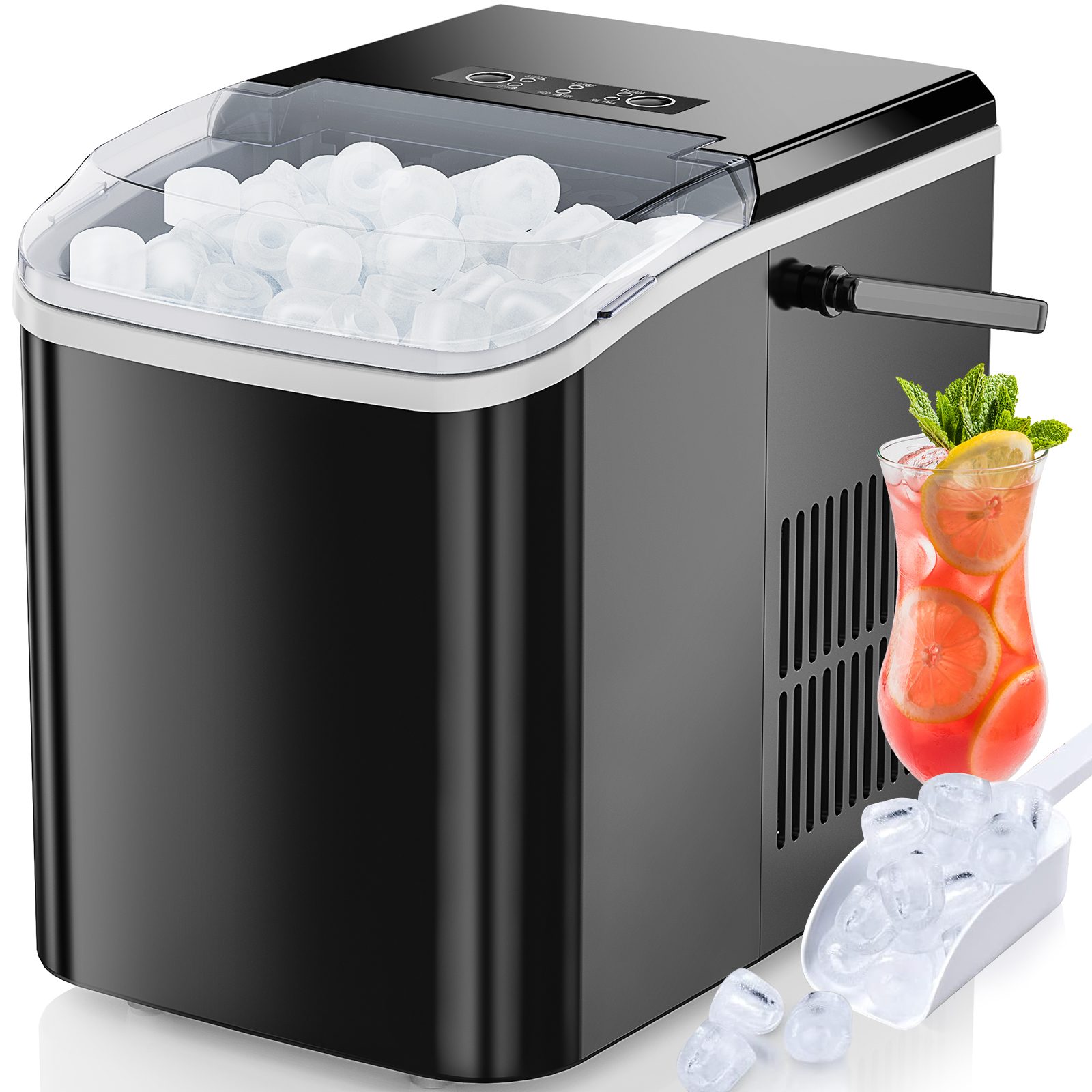Portable Ice Maker-Special Reminder- Do Not Use Sugary Drinks, Coffee, Or Other Colored Beverages In The Ice Maker To Avoid Pump Clogging And Internal Staining. – view 14