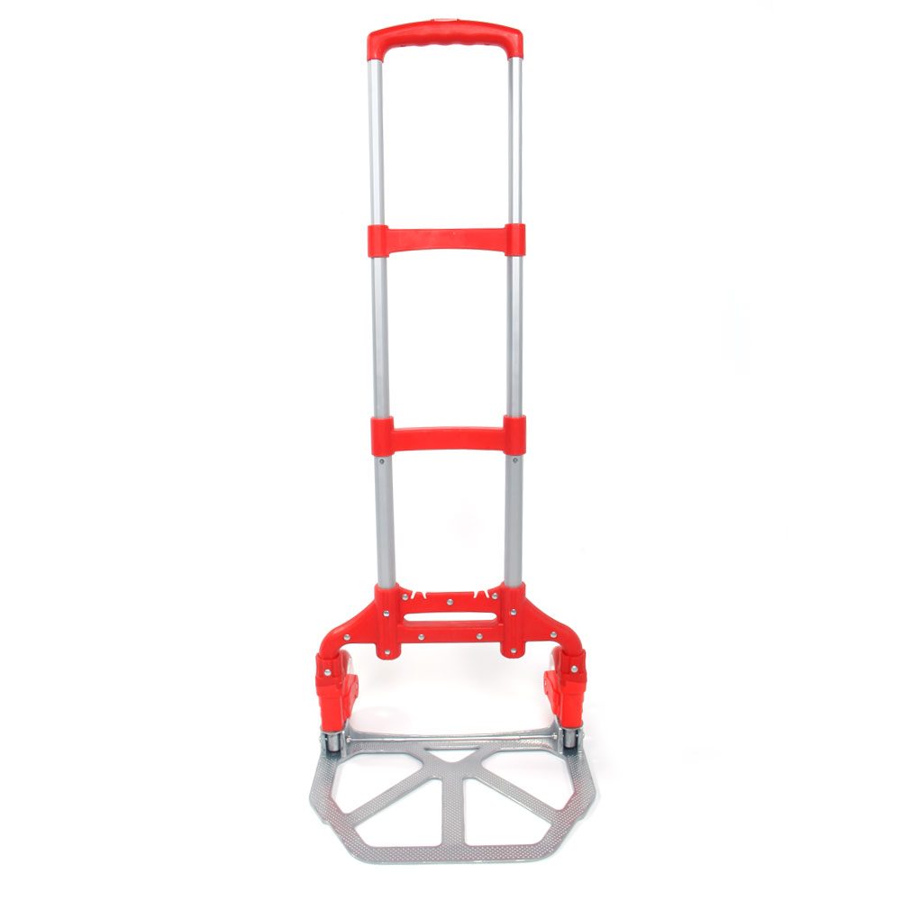 Portable Foldable Telescopic Trolley – Red