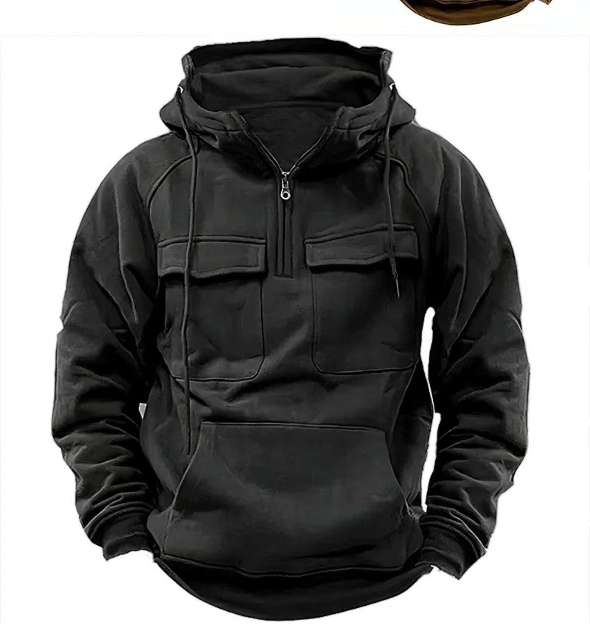 Men's Zip-up Hoodies Sweatshirt With Drawstring And Pocket Design Fashion Casual Sports Sweatshirt – view 6