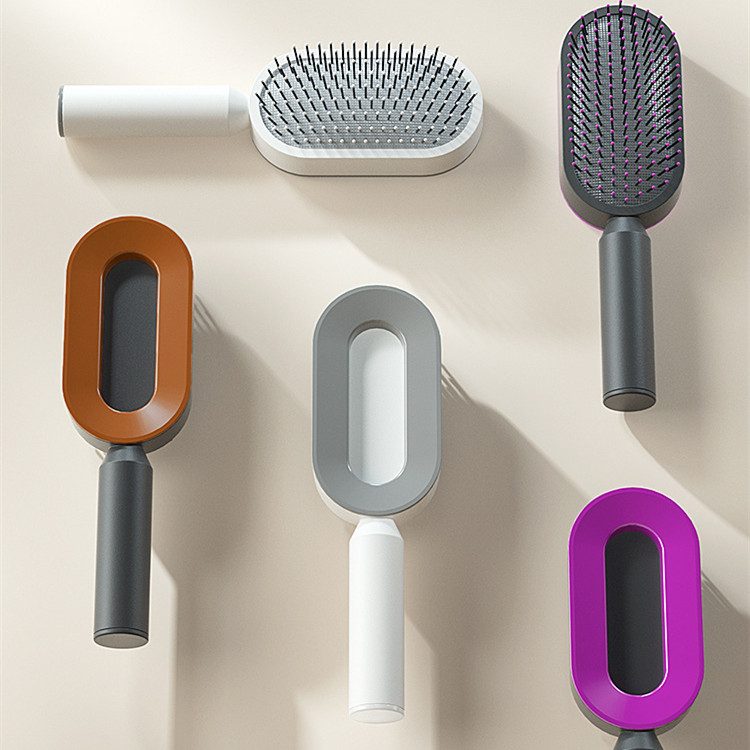 Self Cleaning Hair Brush For Women One-key Cleaning Hair Loss Airbag Massage Scalp Comb Anti-Static Hairbrush – view 21