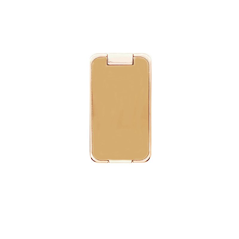 Foldable Mobile Phone Holder Ring Buckle Retractable Desktop CellPhone Stand Car Magnetic Bracket Office Accessories – Rose Gold