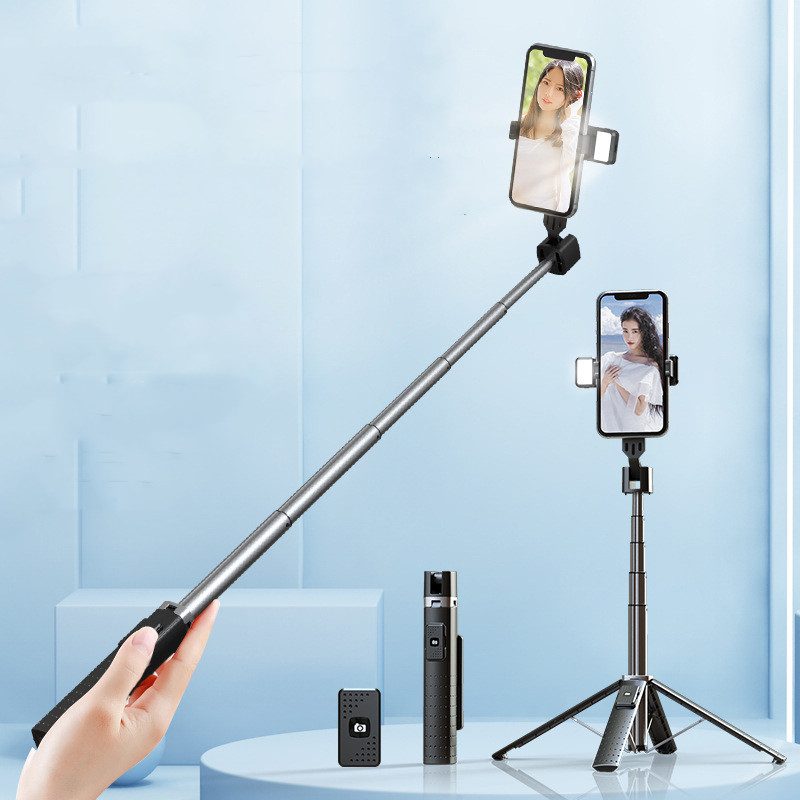 Quadrupod Double Fill Light Mobile Phone Bluetooth-compatible Selfie Stick – view 9