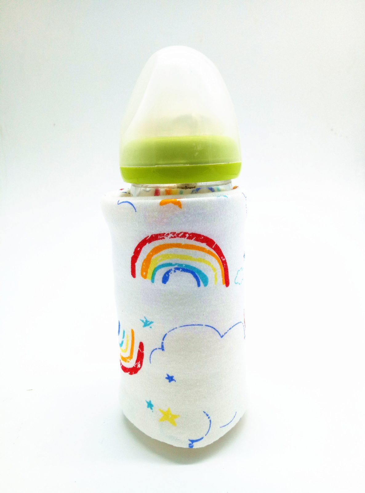 USB Milk Water Warmer Travel Stroller Insulated Bag Portable Baby Nursing Bottle Heater Cover Baby Food Warmer Bottle Warmer – Rainbow