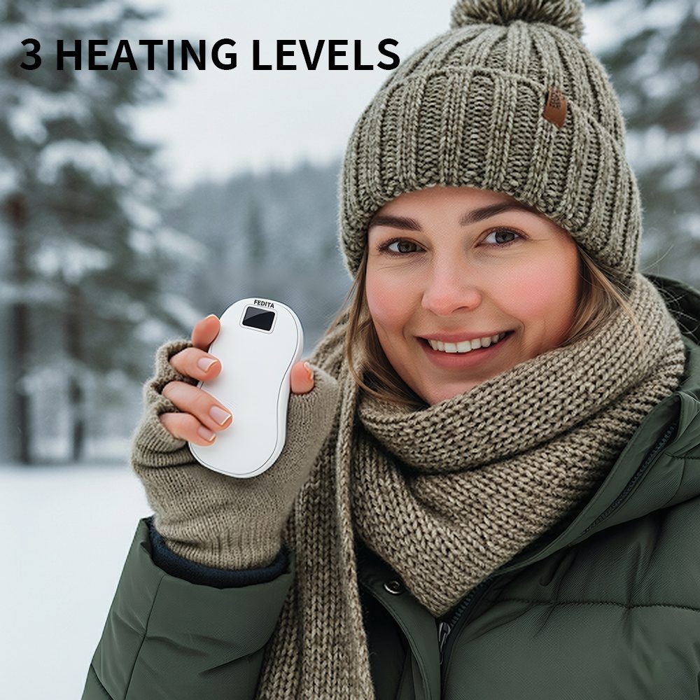 Large Capacity Double-sided Heating Digital Display USB Charging Portable Hand Warmer – view 20