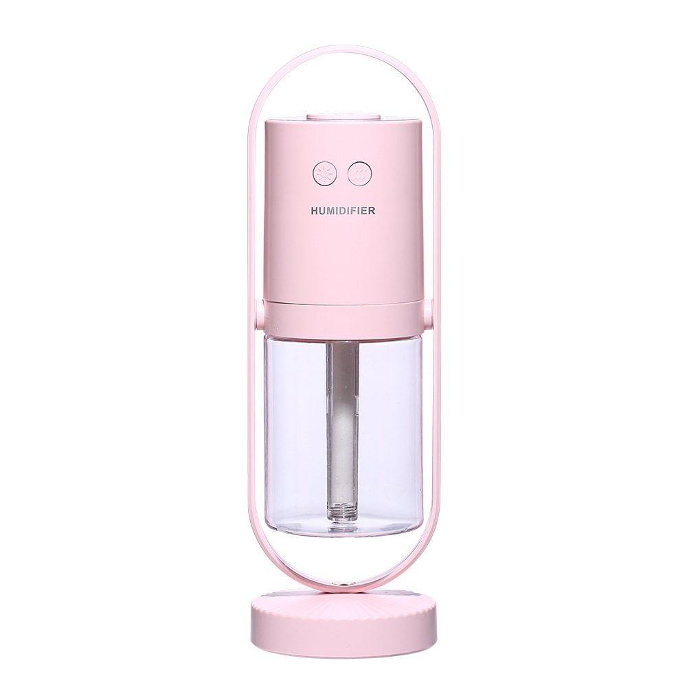 Magic Shadow USB Air Humidifier For Home With Projection Night Lights Ultrasonic Car Mist Maker Mini Office Air Purifier – Pink