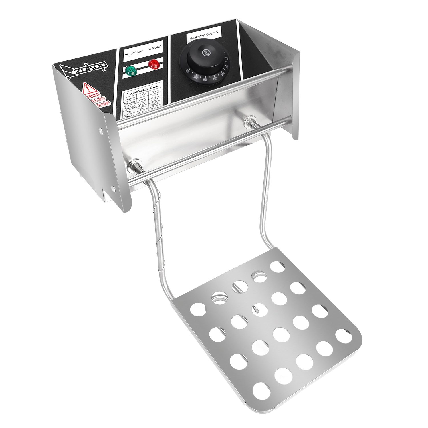 Electric Fryer Silver Stainless Steel Single Cylinder – view 8