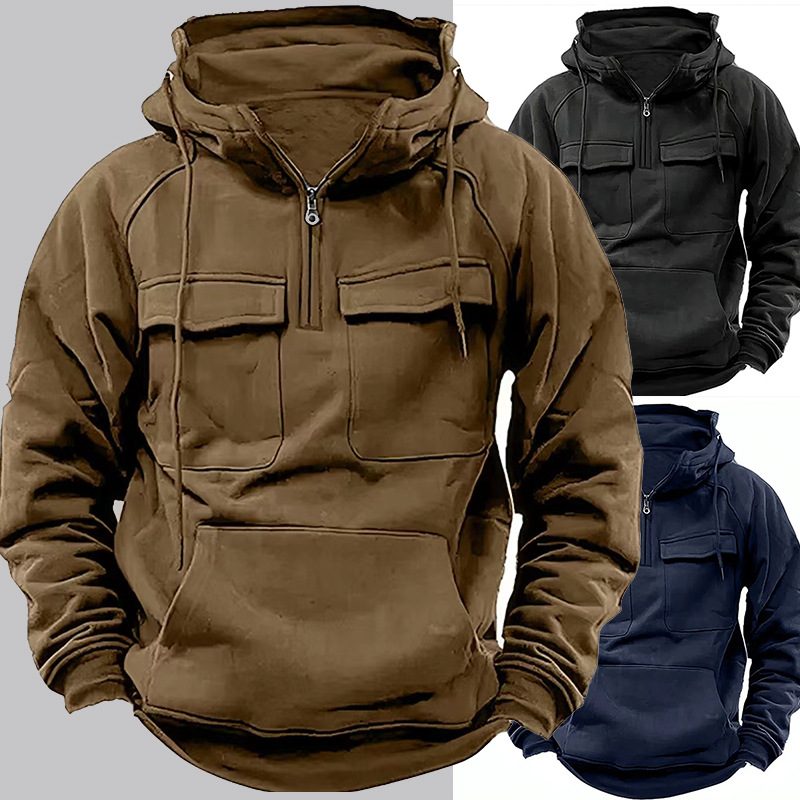 Men's Zip-up Hoodies Sweatshirt With Drawstring And Pocket Design Fashion Casual Sports Sweatshirt – view 10