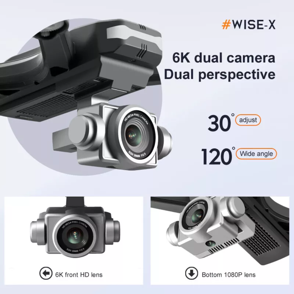 V14 Professional Drone 6K HD Dual Camera Wifi FPV Portable RC Quadcopter 2 BATTERY,Drones Suitable For Adults & Beginners.Logistics Is Randomly Sent By UPS,USPS, . – view 10