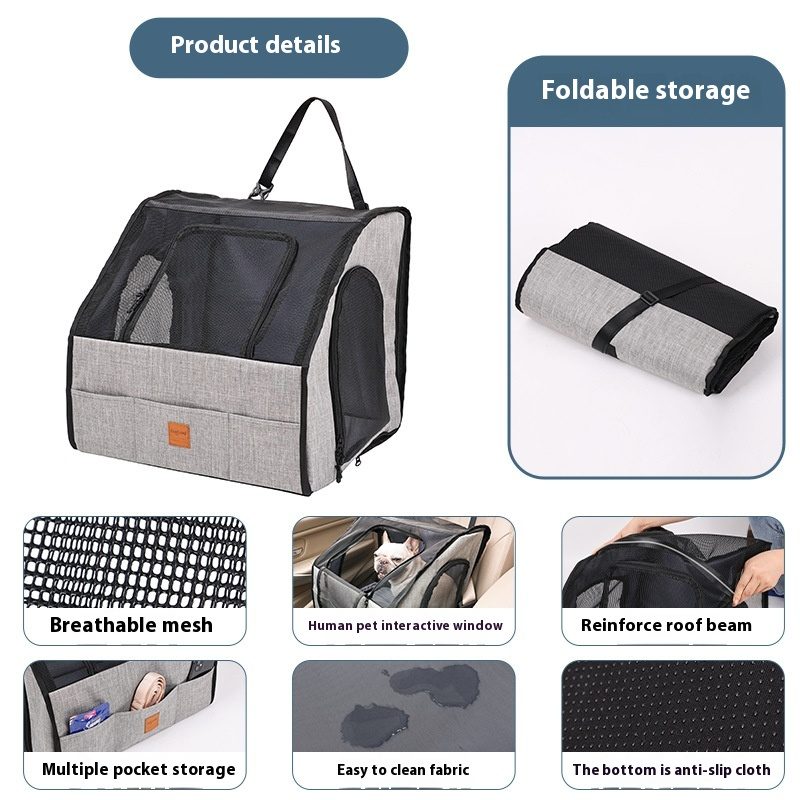 Portable Foldable Car Waterproof And Hard-wearing Pet Cage Waterproof Thickened Dog Mat Car Pet Mat – view 5