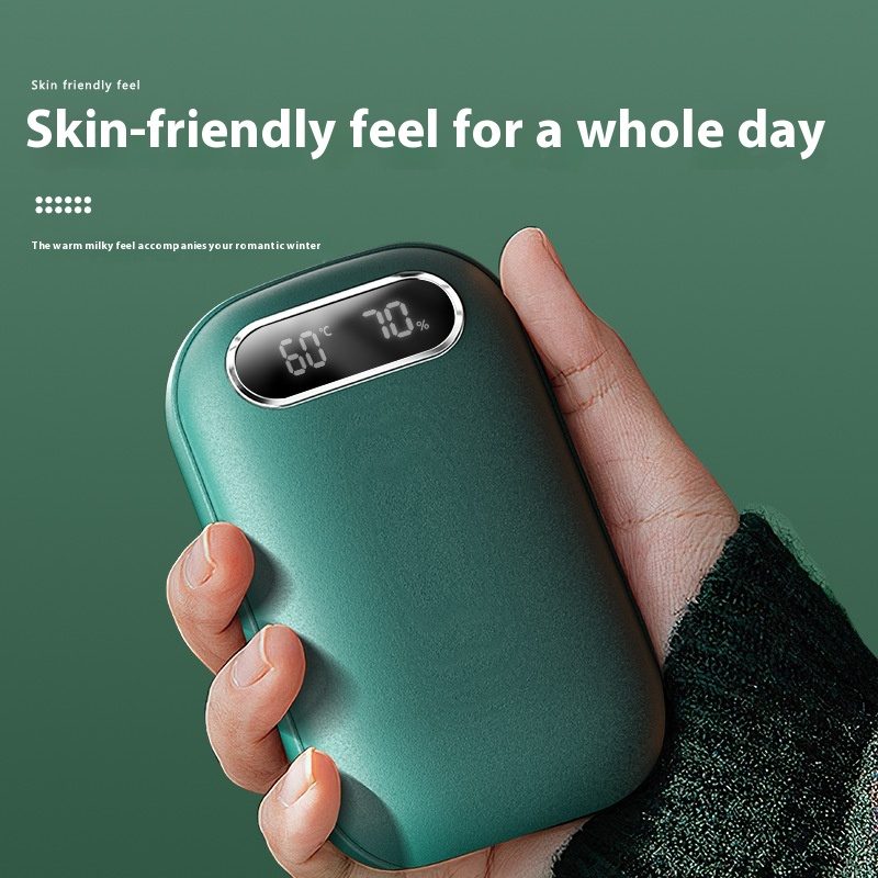Large Capacity Double-sided Heating Digital Display USB Charging Portable Hand Warmer – view 17