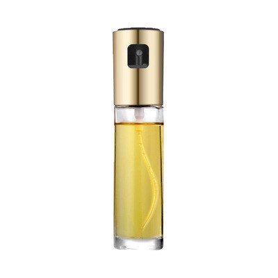 BBQ Healthy Kitchen Cooking Oil Vinegar Spray Bottle Push Type Oil Spray BottlePump Oil Tank Leakproof BBQ Sprayer BBQ Tools Kitchen Gadgets – Gold