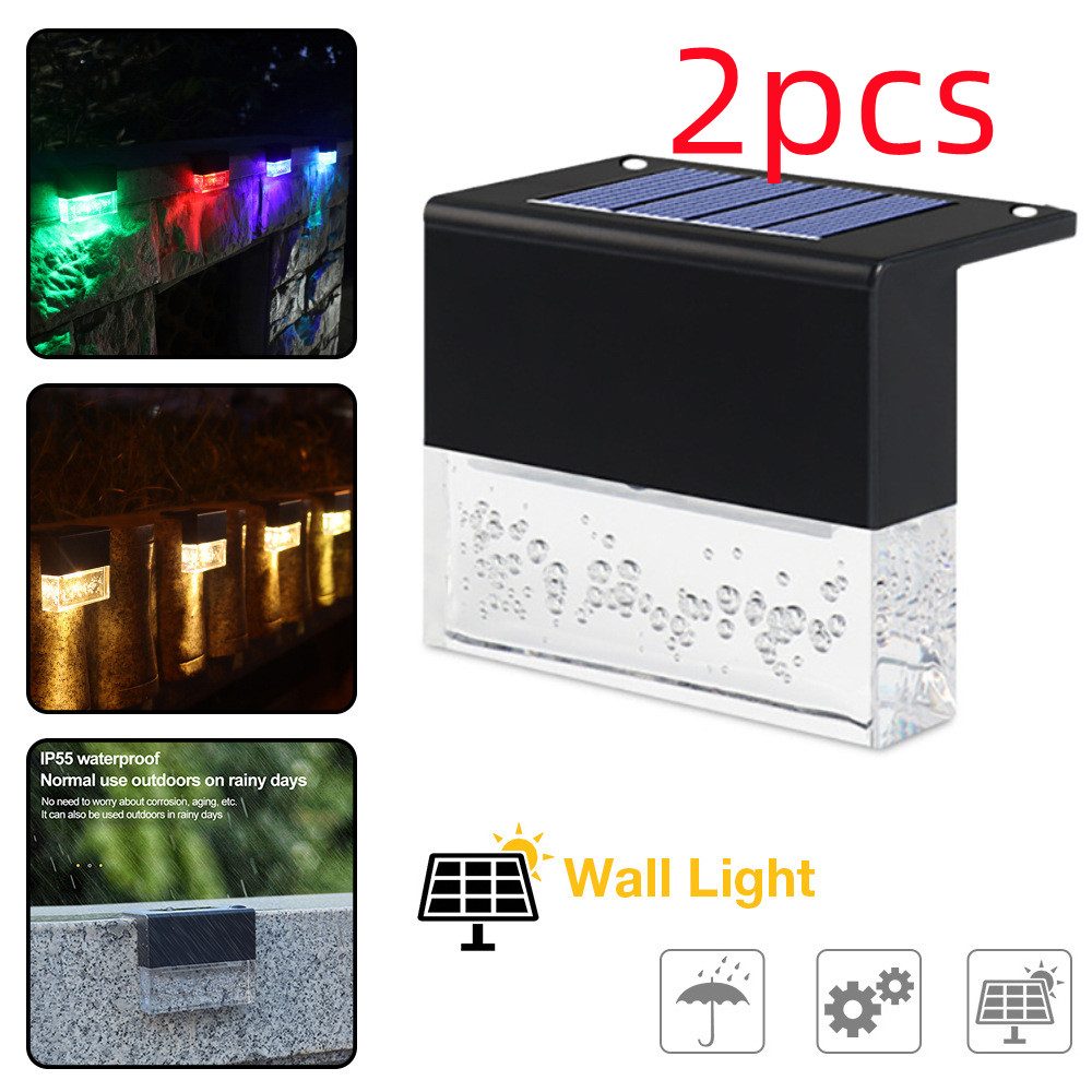 Waterproof New RGB LED Solar Light Step Fence Light – view 11