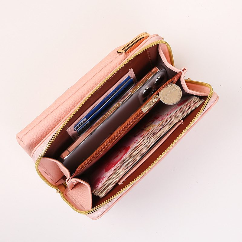 Flower Embroidery Phone Bag With Lock Buckle Outdoor Long Wallet Fashion Shoulder And Crossbody Bags – view 7
