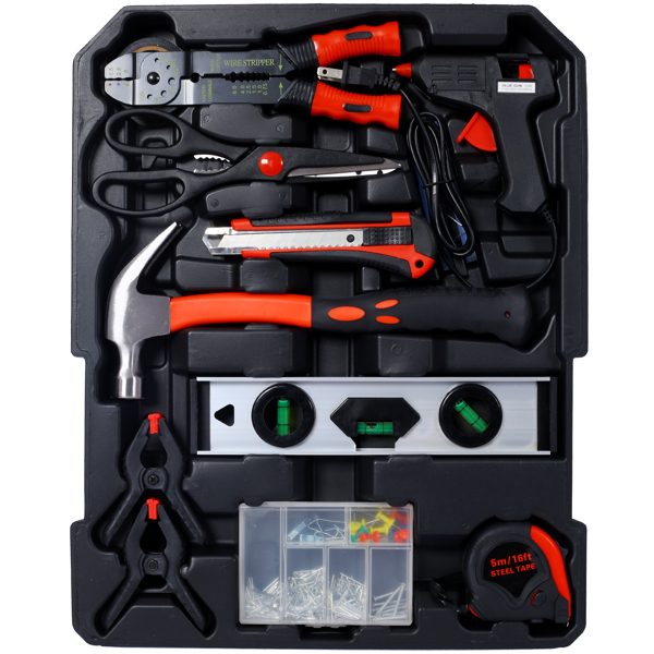 969 Piece Men's Home Repair Tool Set, Tool Box Organizer With 4 Drawers, Universal Household Tool Set With Rolling Tool Box – view 6