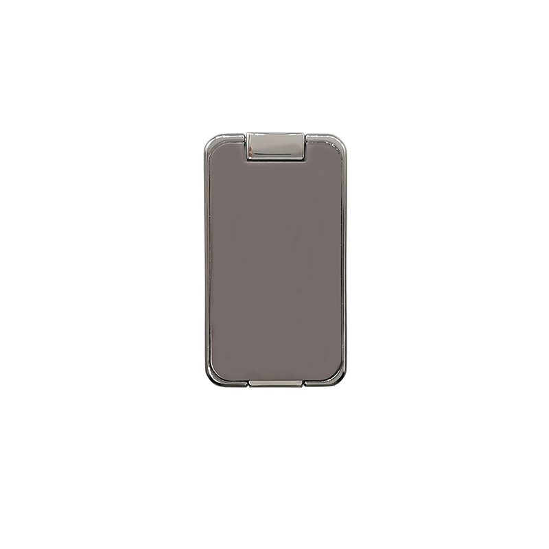 Foldable Mobile Phone Holder Ring Buckle Retractable Desktop CellPhone Stand Car Magnetic Bracket Office Accessories – Black