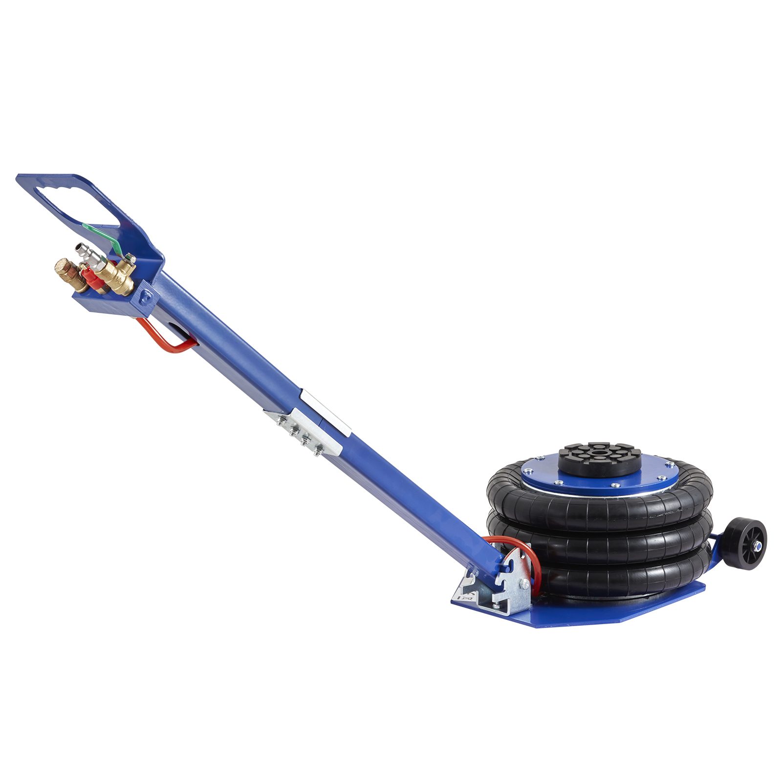 VEVOR Air Jack, 3 Ton 6600 Lbs Triple Bag Air Jack, Airbag Jack With Six Steel Pipes, Lift Up, 3-5 S Fast Lifting Pneumatic Jack, With Adjustable Long Handles For Cars, Garages, Repair Blue – Default