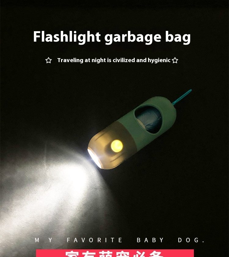 Led Light Pet Waste Bag Dispenser For Dogs Cats Dog Poop Scooper Bags Waste Bags Holder Dispensers Pet Clean Accessories – view 6