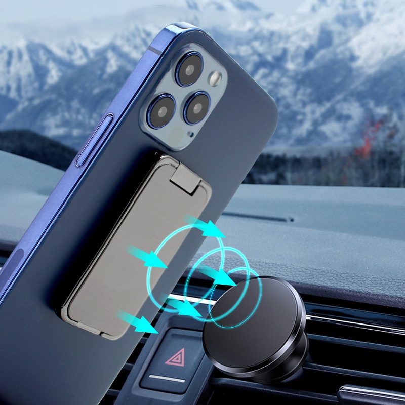 Foldable Mobile Phone Holder Ring Buckle Retractable Desktop CellPhone Stand Car Magnetic Bracket Office Accessories – view 17