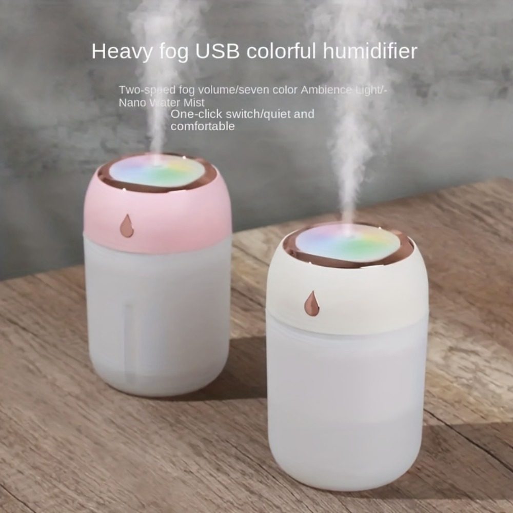 Portable Mini Humidifier, Banned From Sale On Amazon Platform – White pink