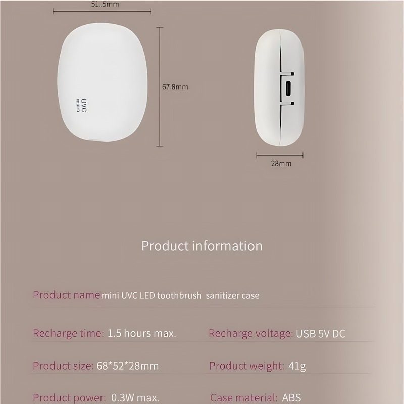The White Toothbrush Sterilization Box Can Sterilize Effectively To Protect Your Oral Cavity. It's Simple And Elegant, Making Brushing Teeth Healthier And More Reassuring. – view 3