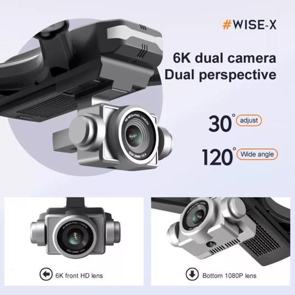 4DRC V14 Professional Drone 6K High-definition Dual Camera Wifi FPV Portable RC Quadcopter 2 Batteries, Logistics Randomly Sent By UPS And USPS. – view 6