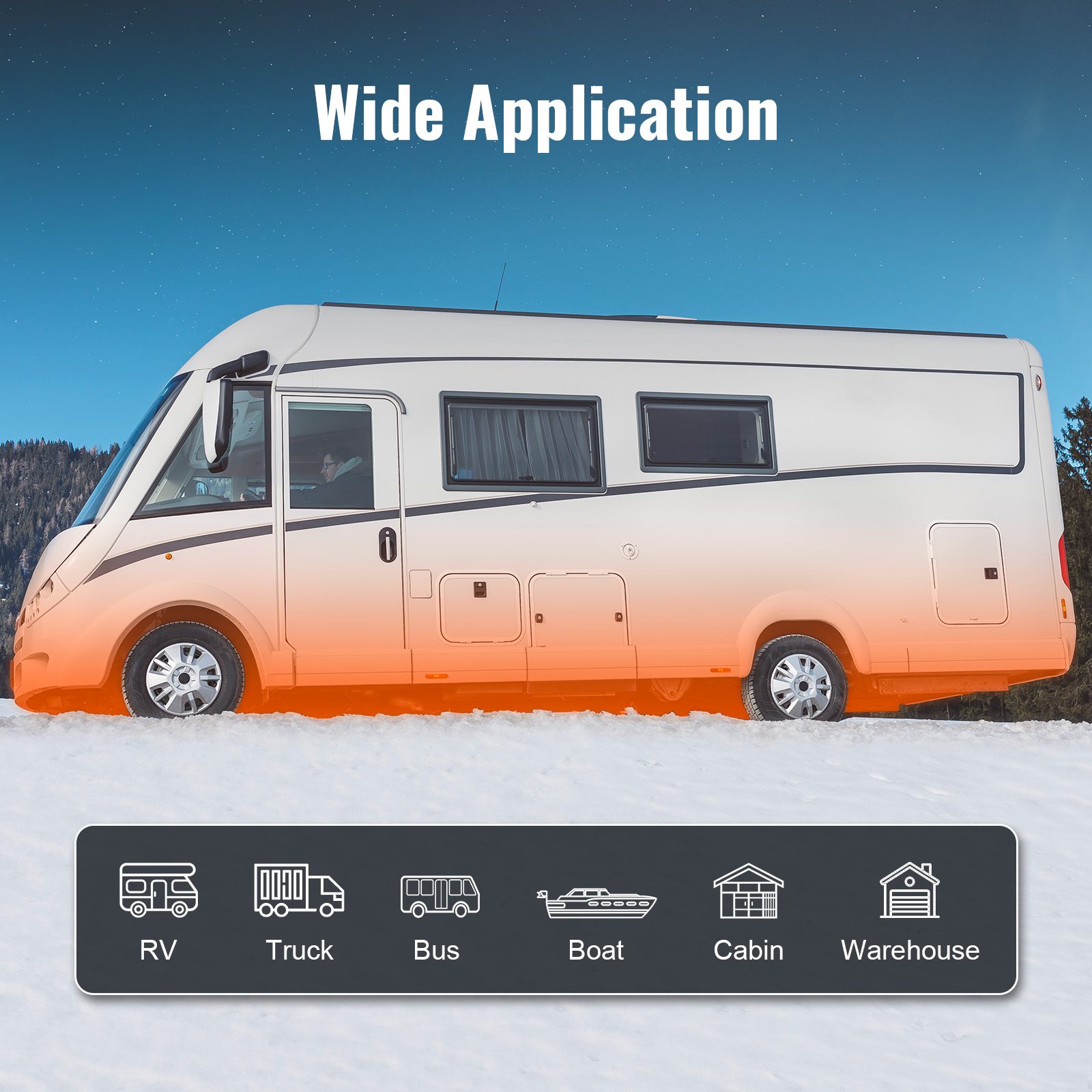 Air Heater 12V 2KW Bluetooth App LCD Display For Car Bus RV Indoors – view 4
