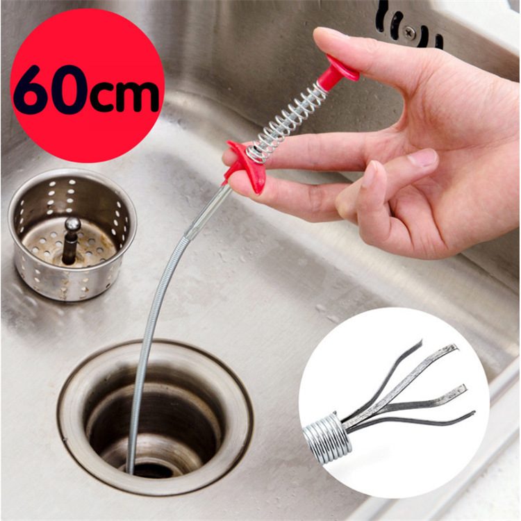 60CM Sewer Dredger Spring Pipe Dredging Tool Household Hair Cleaner Drain Clog Remover Cleaning Tools Household For Kitchen Sink Kitchen Gadgets – view 20