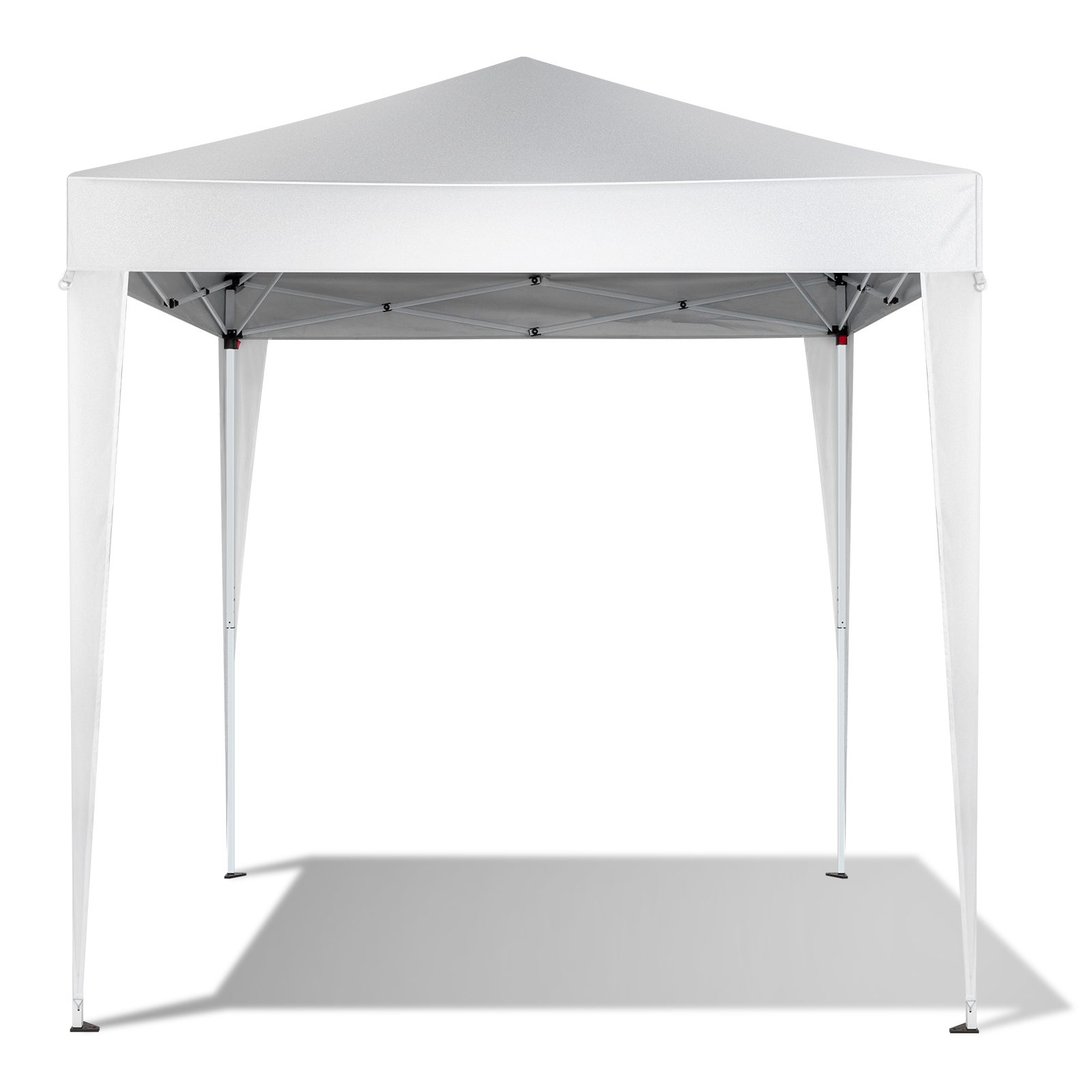 6.5x6.5ft White, No Surrounding Cloth, Folding Shed Oxford Cloth Sprayed Iron Pipe Portable – White